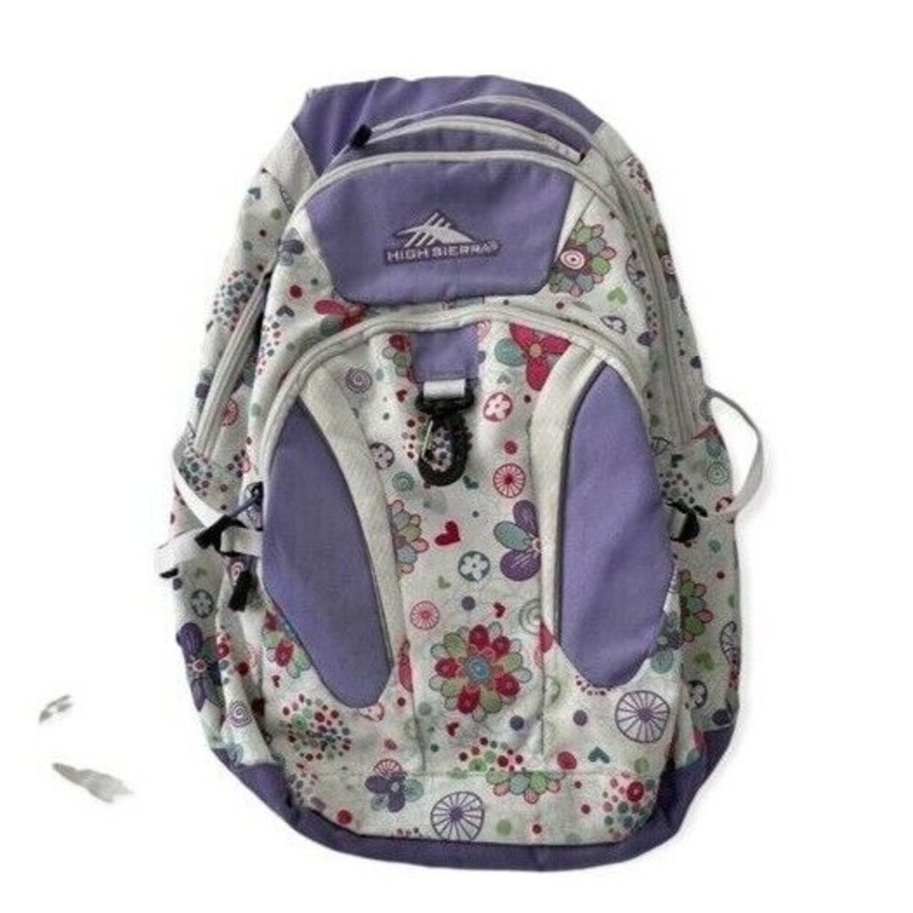 HIGH SIERRA Large Riprap Lifestyle BACKPACK School Office Hiking Travel PURPLE